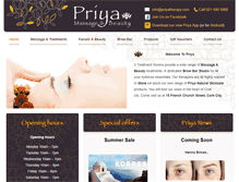 Tablet Screenshot of priyatherapy.com